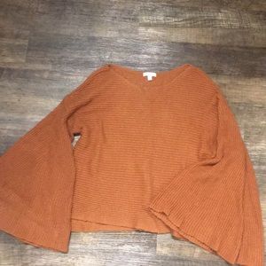 BP rust sweater with bell sleeves - worn once